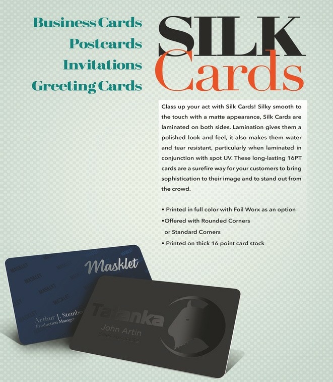   Business Cards - Silk & Suede  